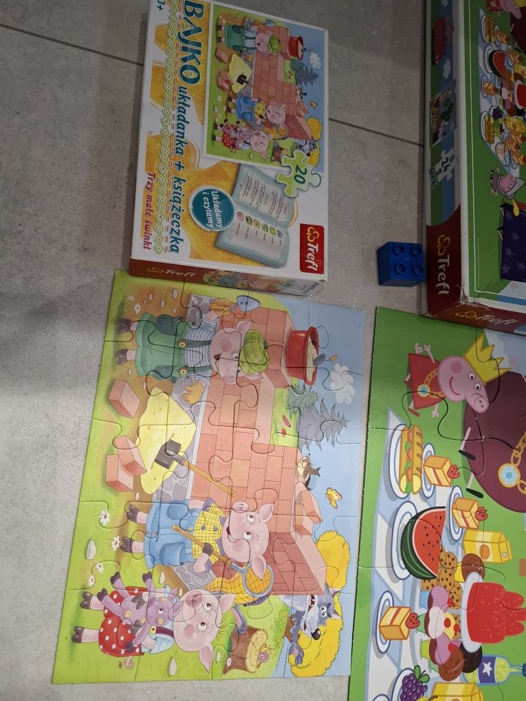 Puzzle 3+, świnka peppa, cars, toy story, zwierzęta