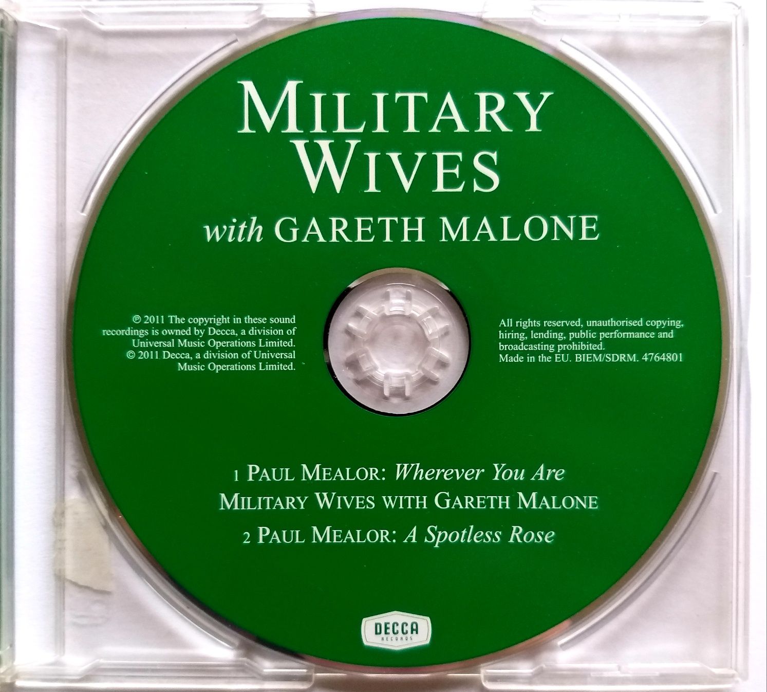 CDs Military Wives Wherever You Are feat. Gareth Malone 2011r