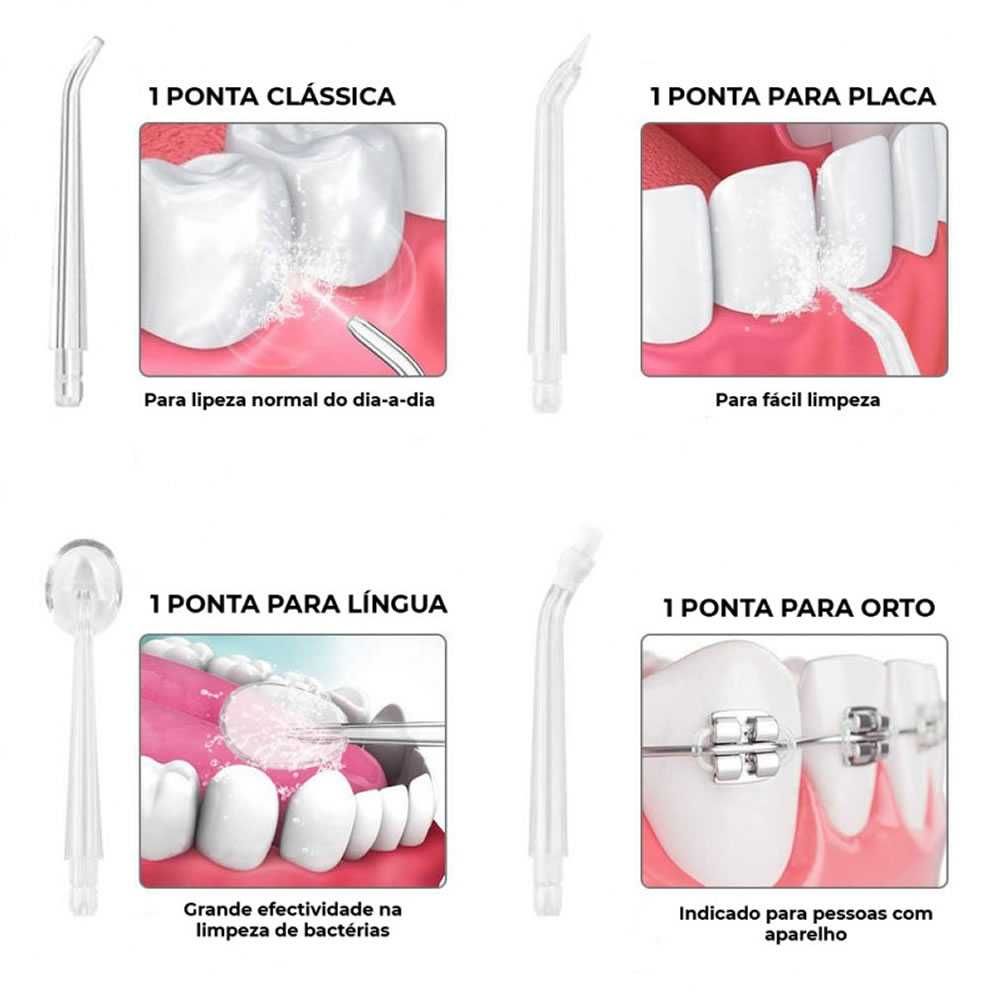 Irrigador Dental Elétrico Portátil