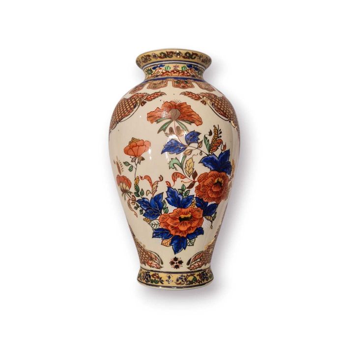 Vaso Decorativo Panda 01 – Padrão Oriental Floral Multicolor