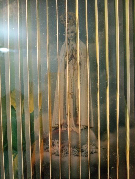 Quadro religioso - Arte lenticular - imagem 3D  Efeito 3 vistas religi