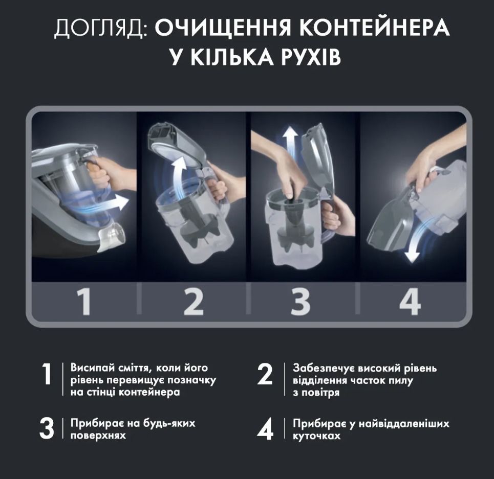 Пилосос без мішка Rowenta RO7260EA