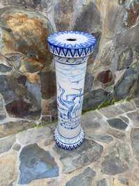 Coluna Fábrica Cerâmica Viúva Lamego Lisboa 80 cm Séc XIX/XX