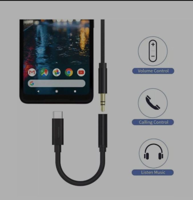 аудиоадаптер USB Type-C на 3,5 мм (mini-jack)