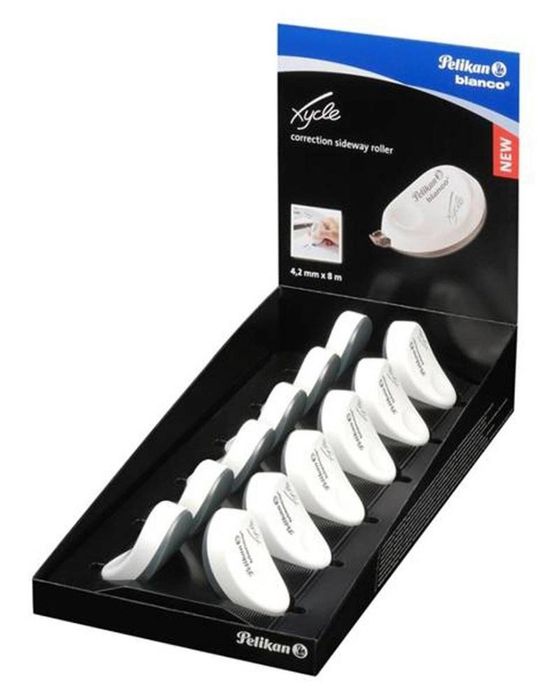 Korektor Blanco 4,2mmx8m xycle (12szt) PELIKAN pudełko,182x384 mm