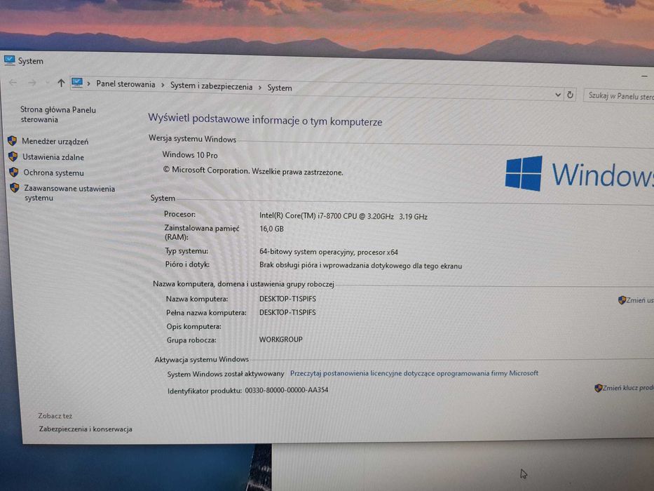 PC Tower z I7 8700, 16GB RAM SSD512GB i HDD1TB Win 10 Pro GTX 950
