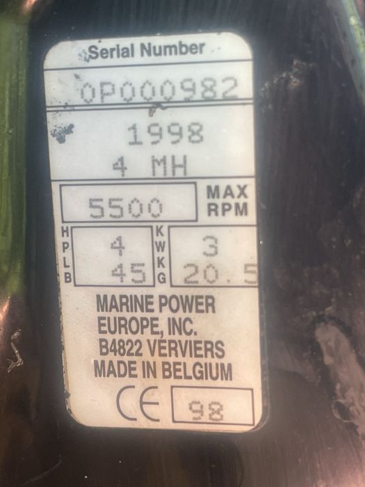 Двигун для човна, мотор лодочний Mercury 4