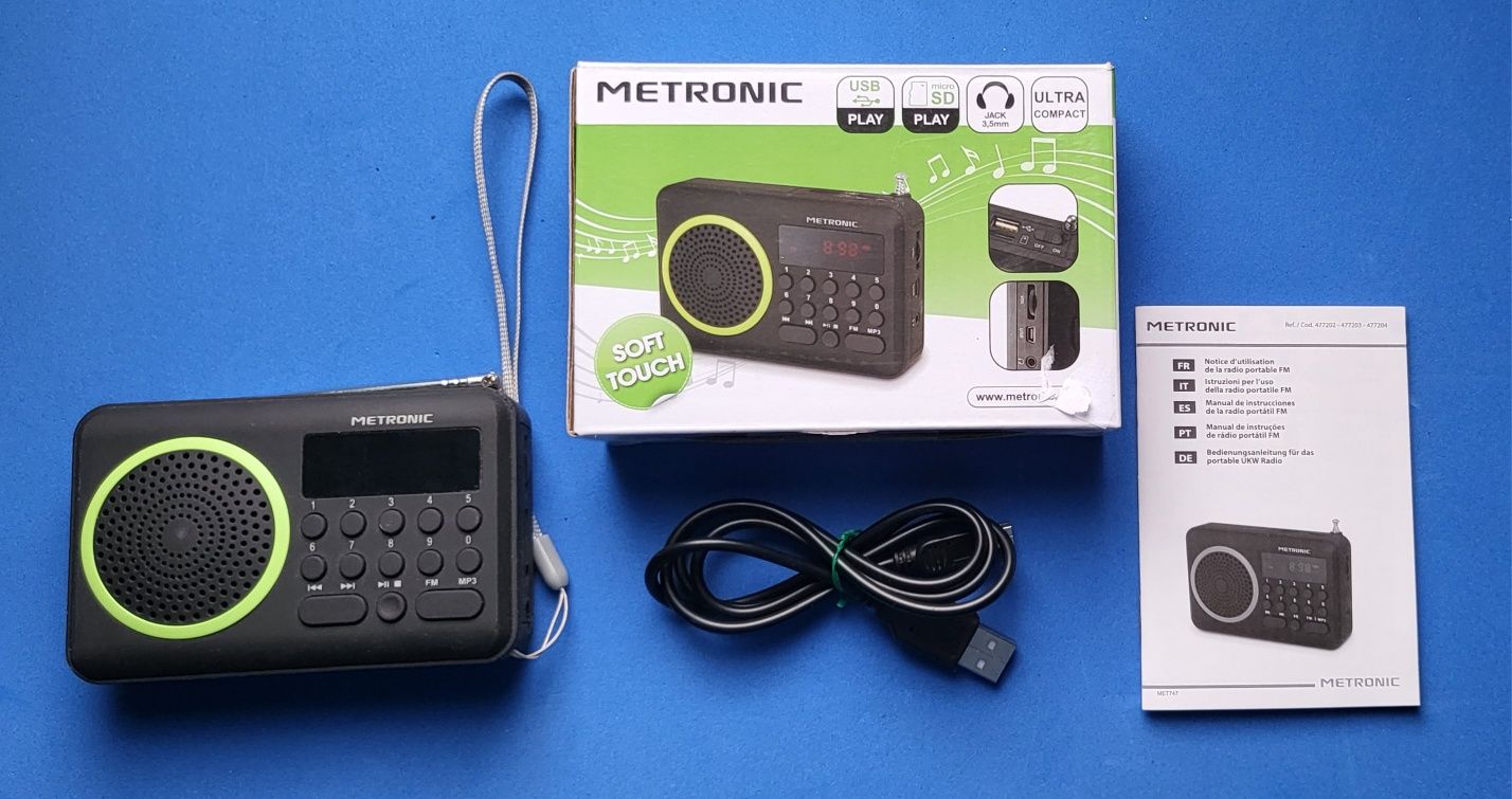 Rádio Metronic com leitor mp3