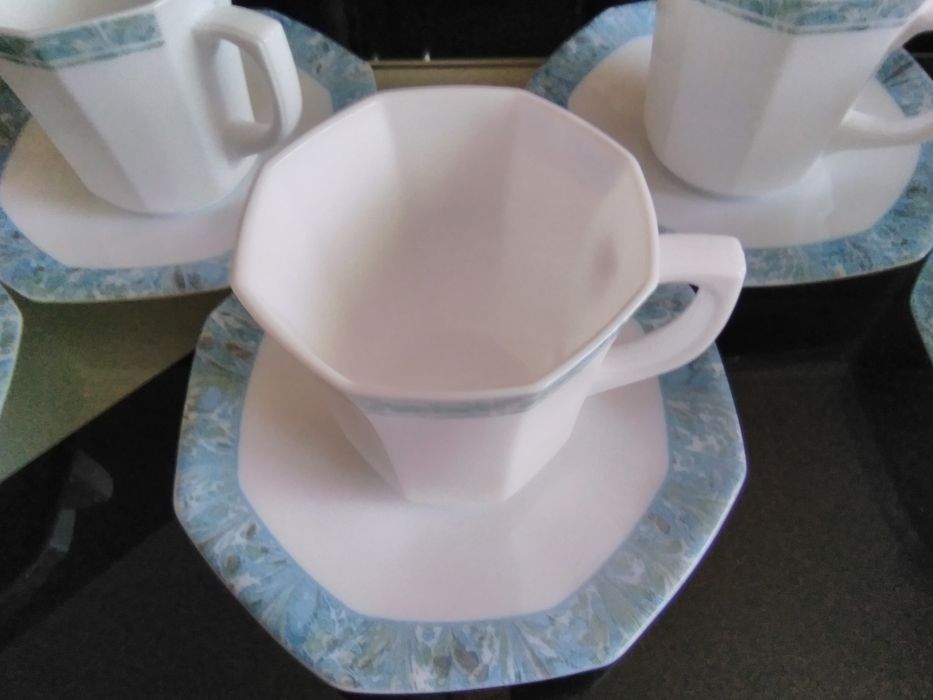 Conjunto 6 chávenas de chá café leite casa cozinha escritório.