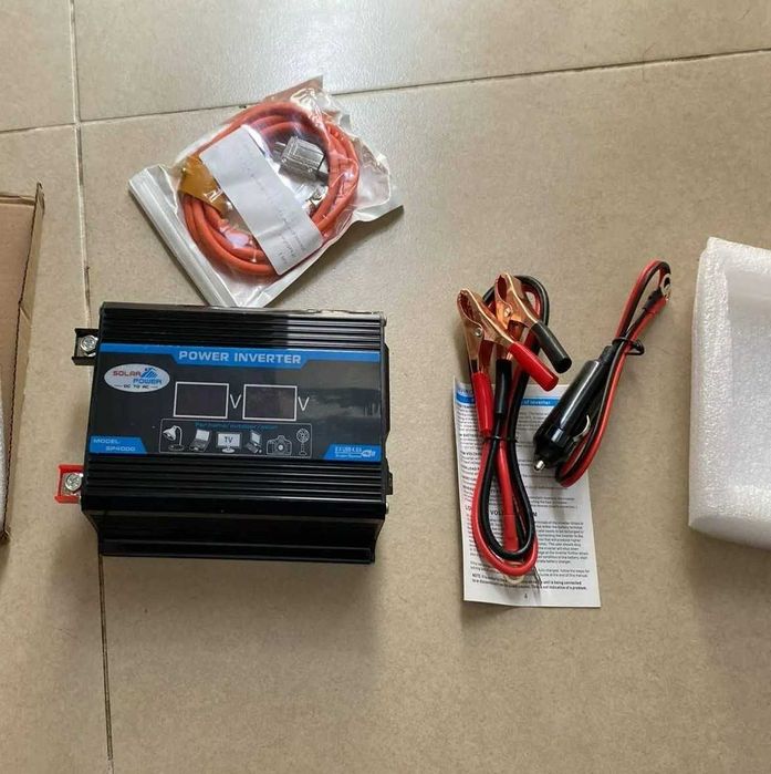 Автомобильный инвертор на 1000 Вт 12 В преобразователь в 220 В с LED