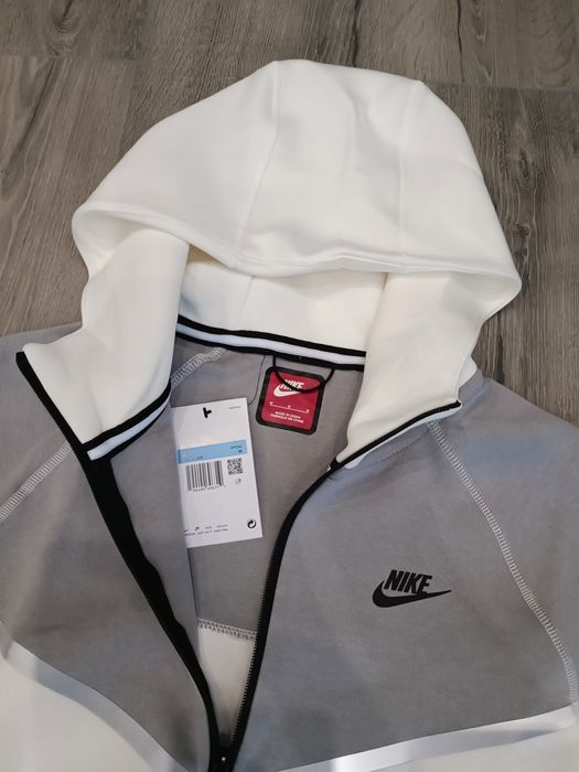 ЗИП худи Nike Tech Fleece Reflective Black White