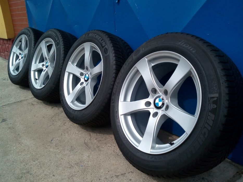 koła bmw 5 e60, f10 ,17'' et30 225/55r17 zadbane ,opony zimowe