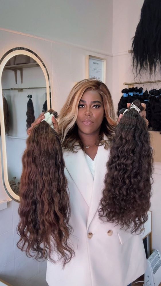 Extensoes de cabelo humano de qualidade