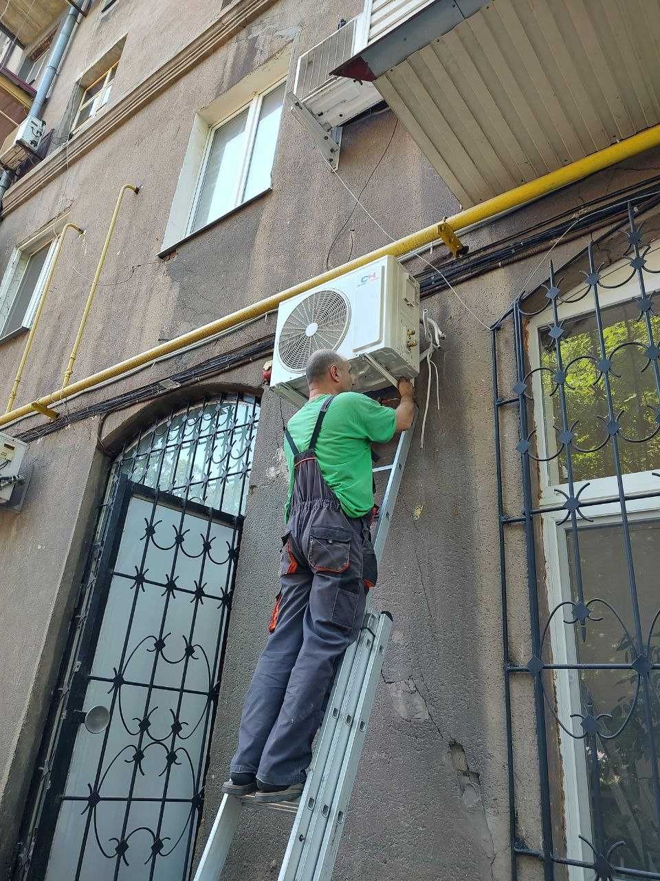 Монтаж, продаж, ремонт, заправка, чистка, продаж.