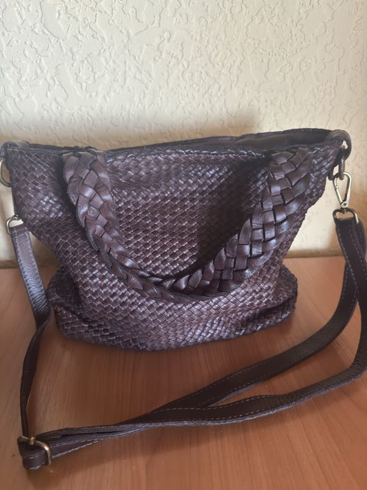 Сумочка з вареної шкіри.