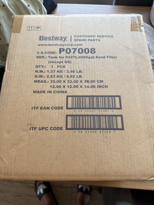 Zbiornik filtracyjny 20kg Bestway P07008 do pompy piaskowej