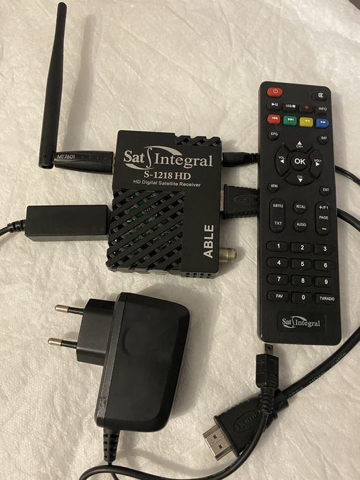 Тюнер. Супутн. ресивер Sat Integral S-1218 HD Able + USB Wi-Fi адаптер