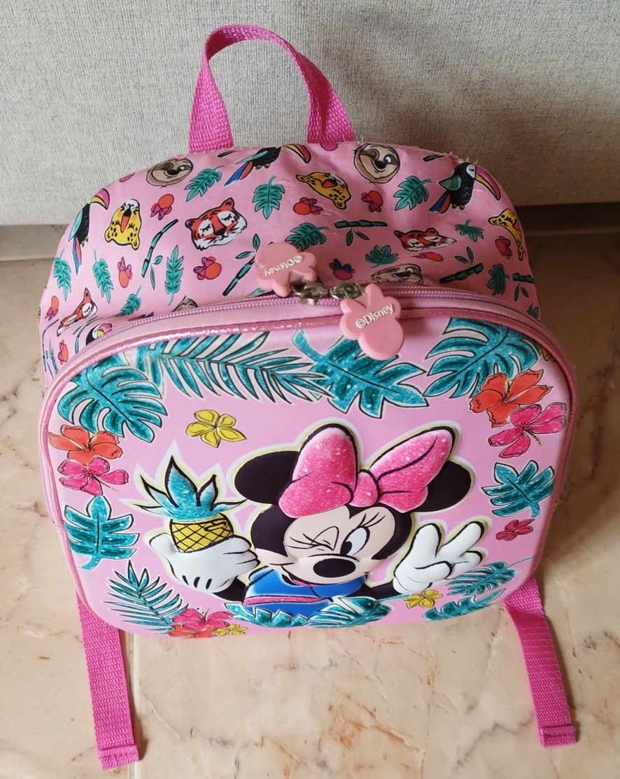 Mochila Minnie cor de rosa