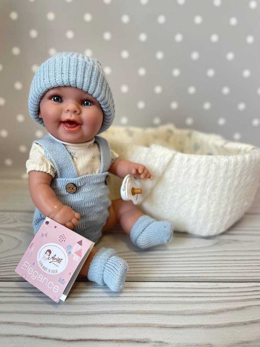Пупс реборн дівчинка хлопчик посміхається Arias Elegance 33 см
