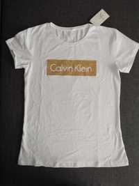 Bluzka, koszulka, T-shirt damski Calvin Klein rozmiar L