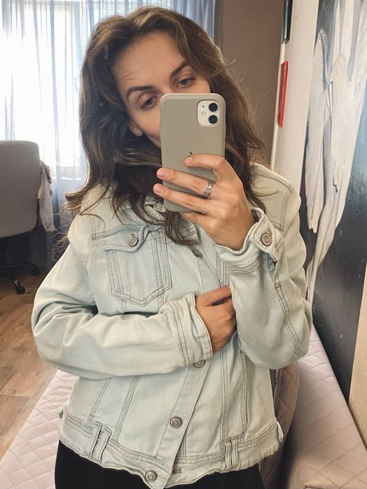 куртка джинсова Denim Co, малюнок з Мерлін Монро. ручний розпис.