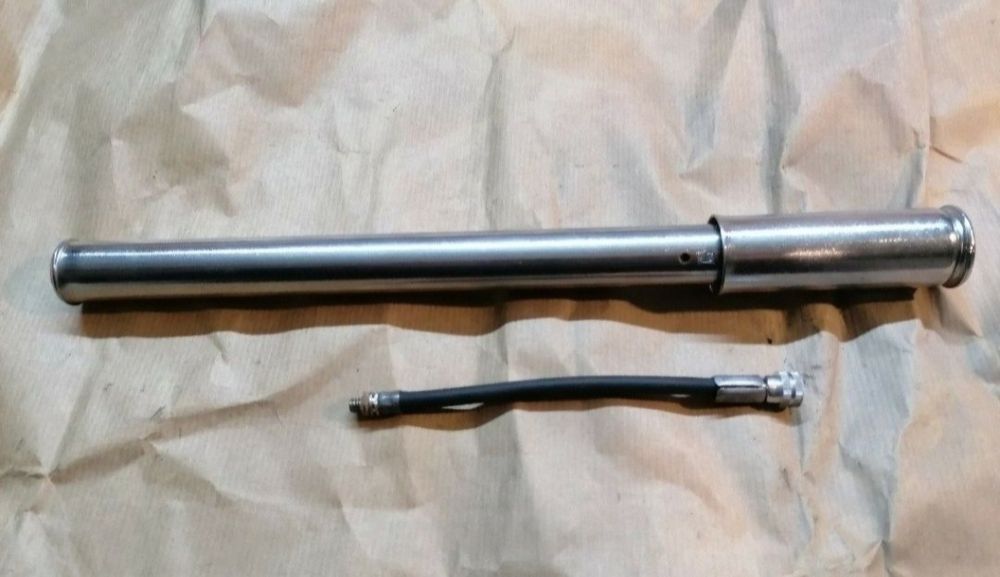 Pompka 32cm romet prl oryginał z epoki motorynka chrom