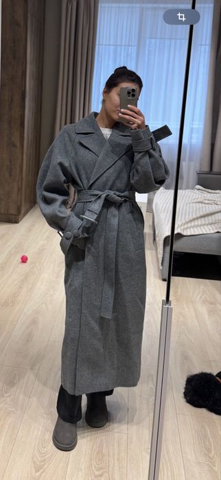 Пальто Bazhane серое