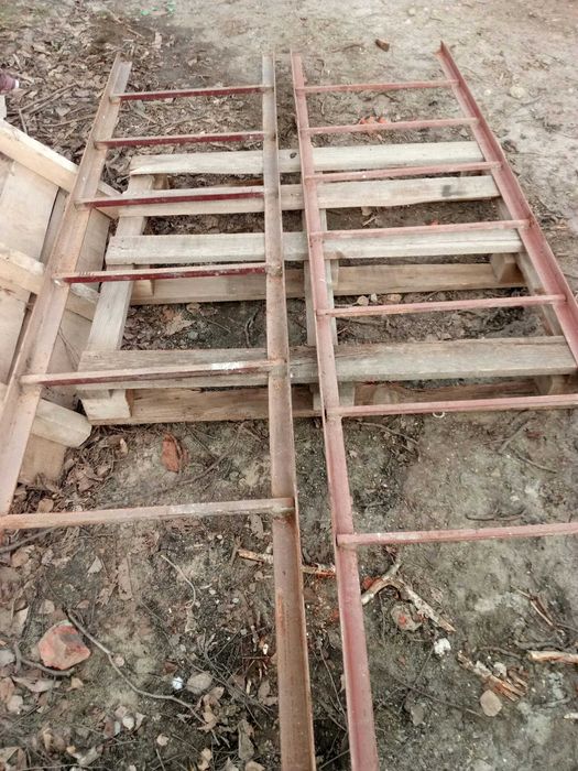 Драбина металева Лестница на чердак металлическая 2 штуки 2.6м х 0.6м