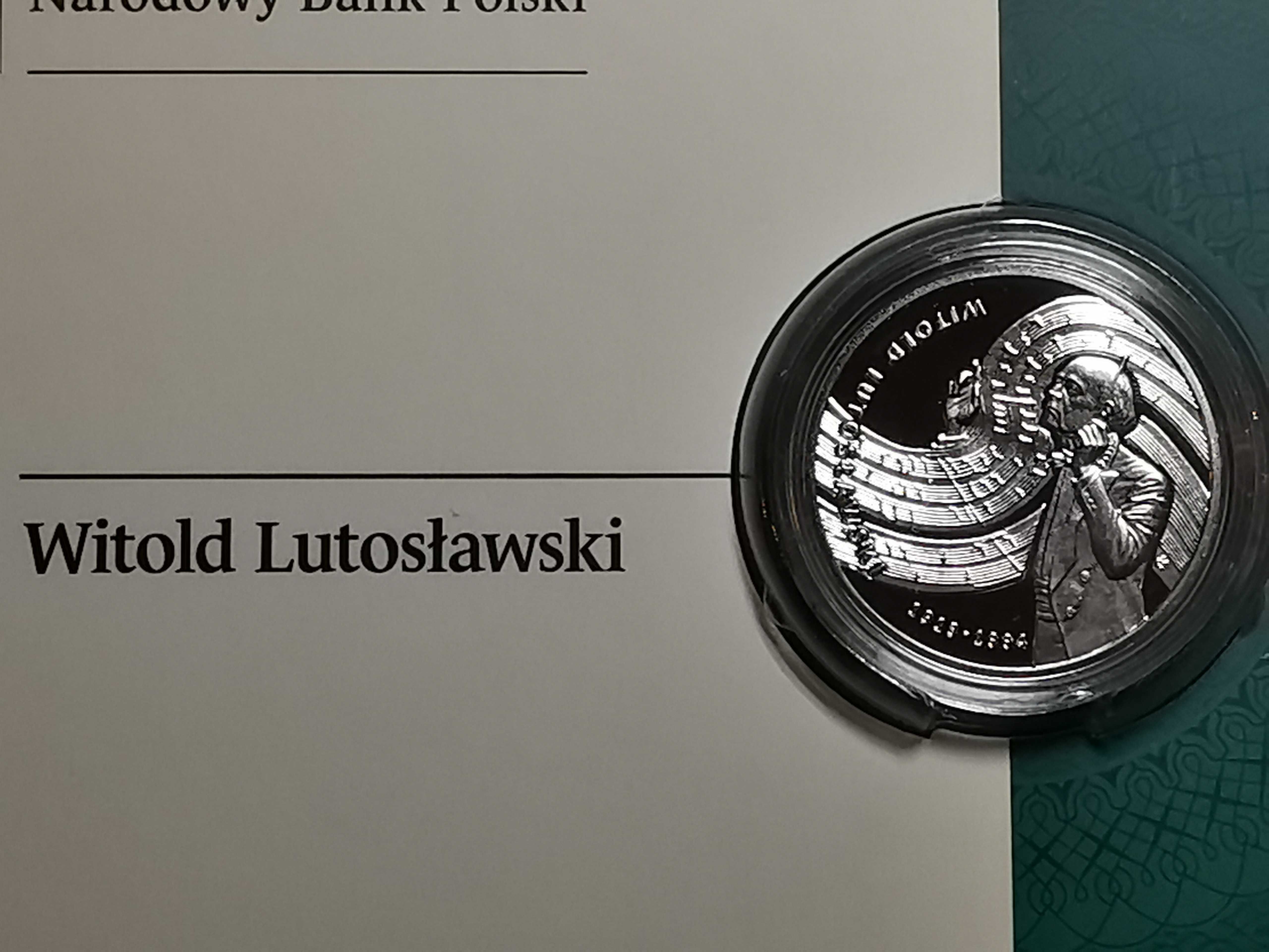 Moneta Witold Lutosławski, Blister - Lustrzanka 10zł