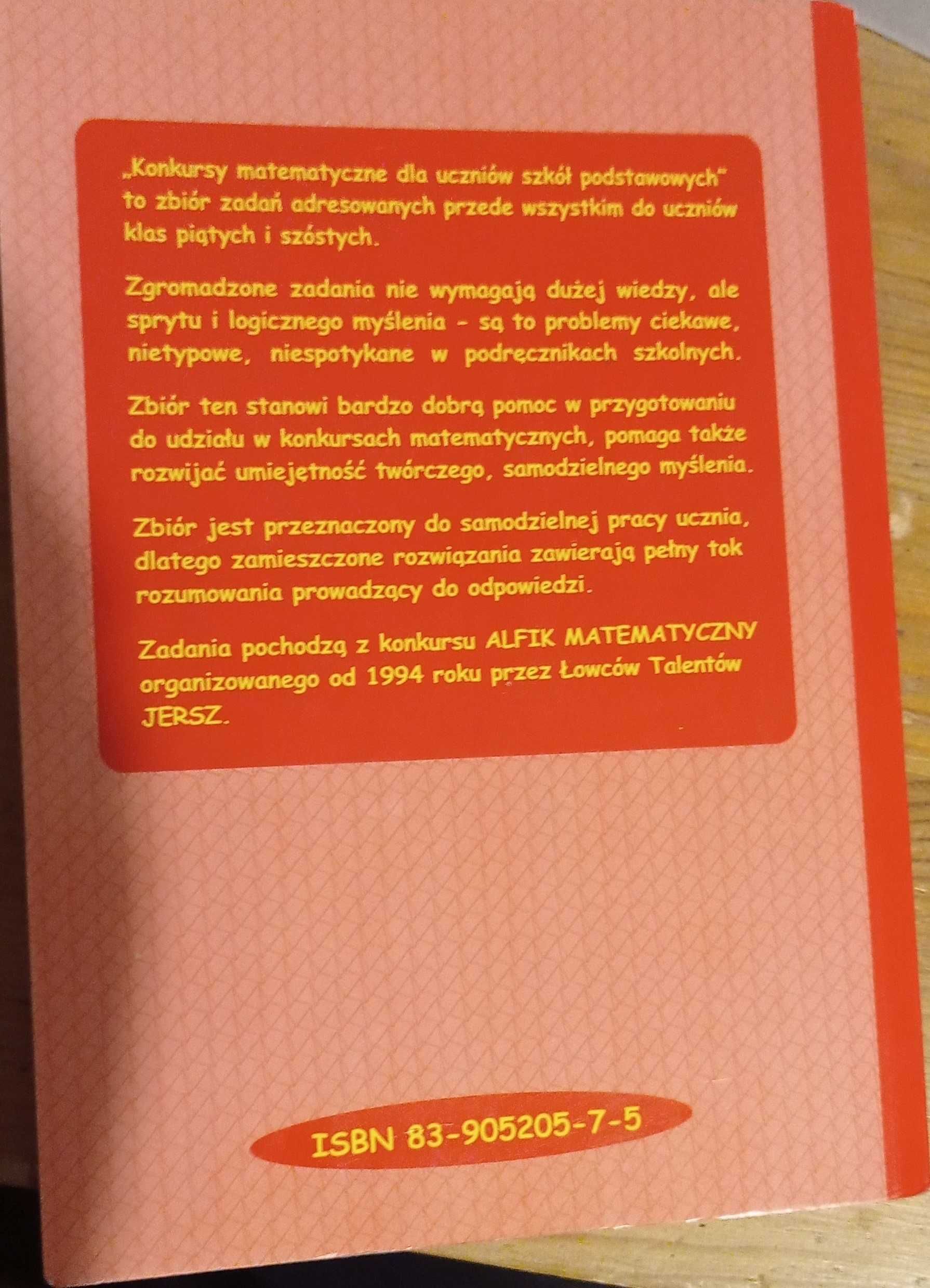 Tomasz Elsner. MATEMATYKA konkursy matematyczne ALFIK klasa 5 6