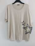 Bluzka plus size Tunika asymetryczna 50/52/54/56 gwiazdki