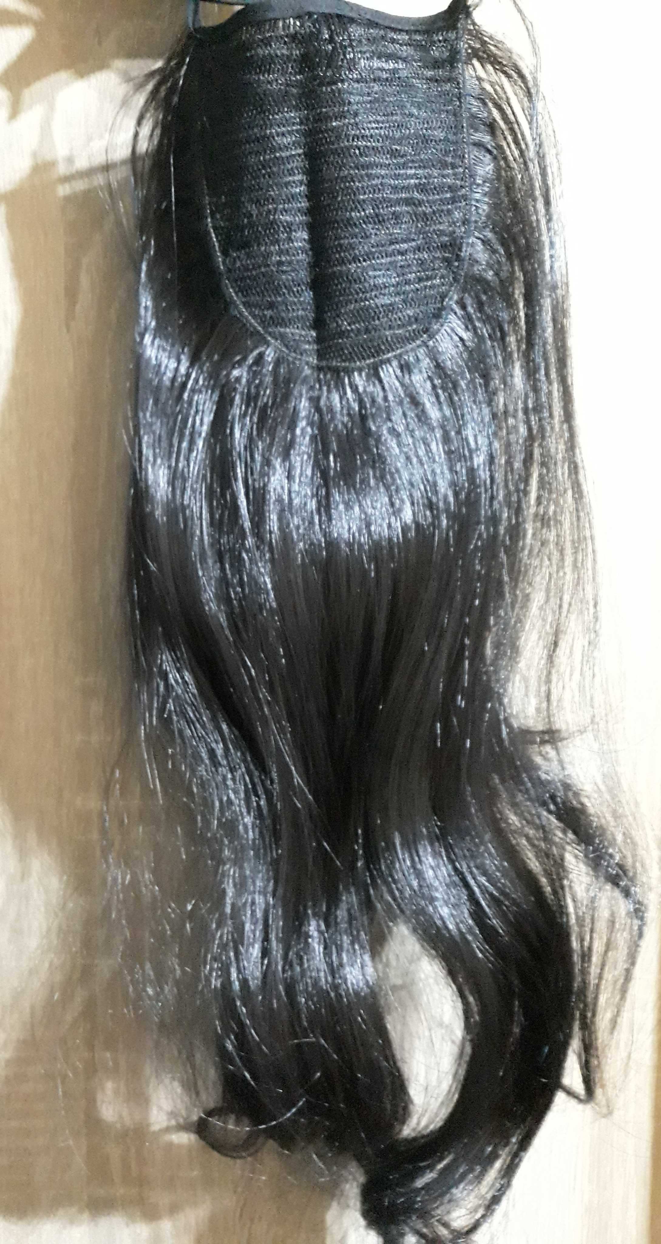 Dopinka z włosów syntetycznych czarny  ogon
