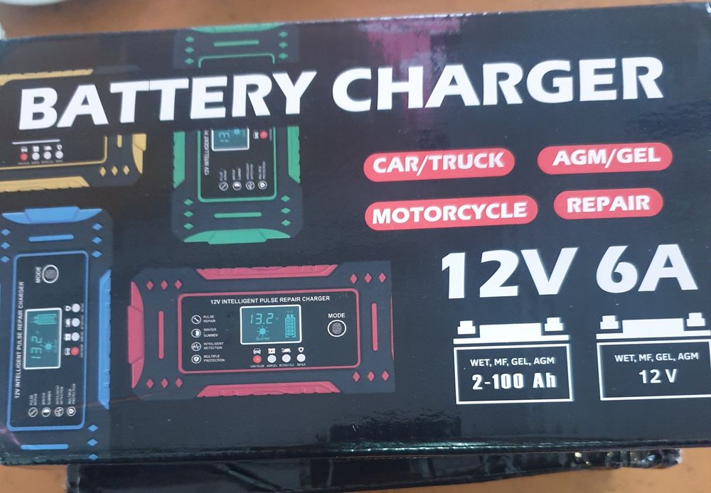 Carregador e reparador de bateria 12v