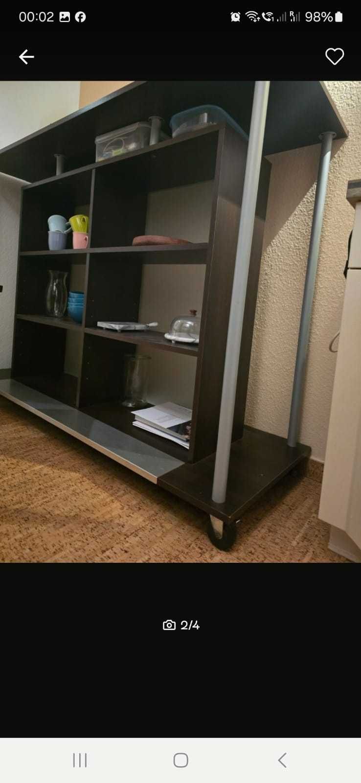 Mini bar (wenge + mleczne szkło)