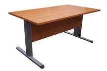 Stół Biurowy Konferencyjny Biurko Lada Blat Duży Stal Nogi 160x90,5 cm