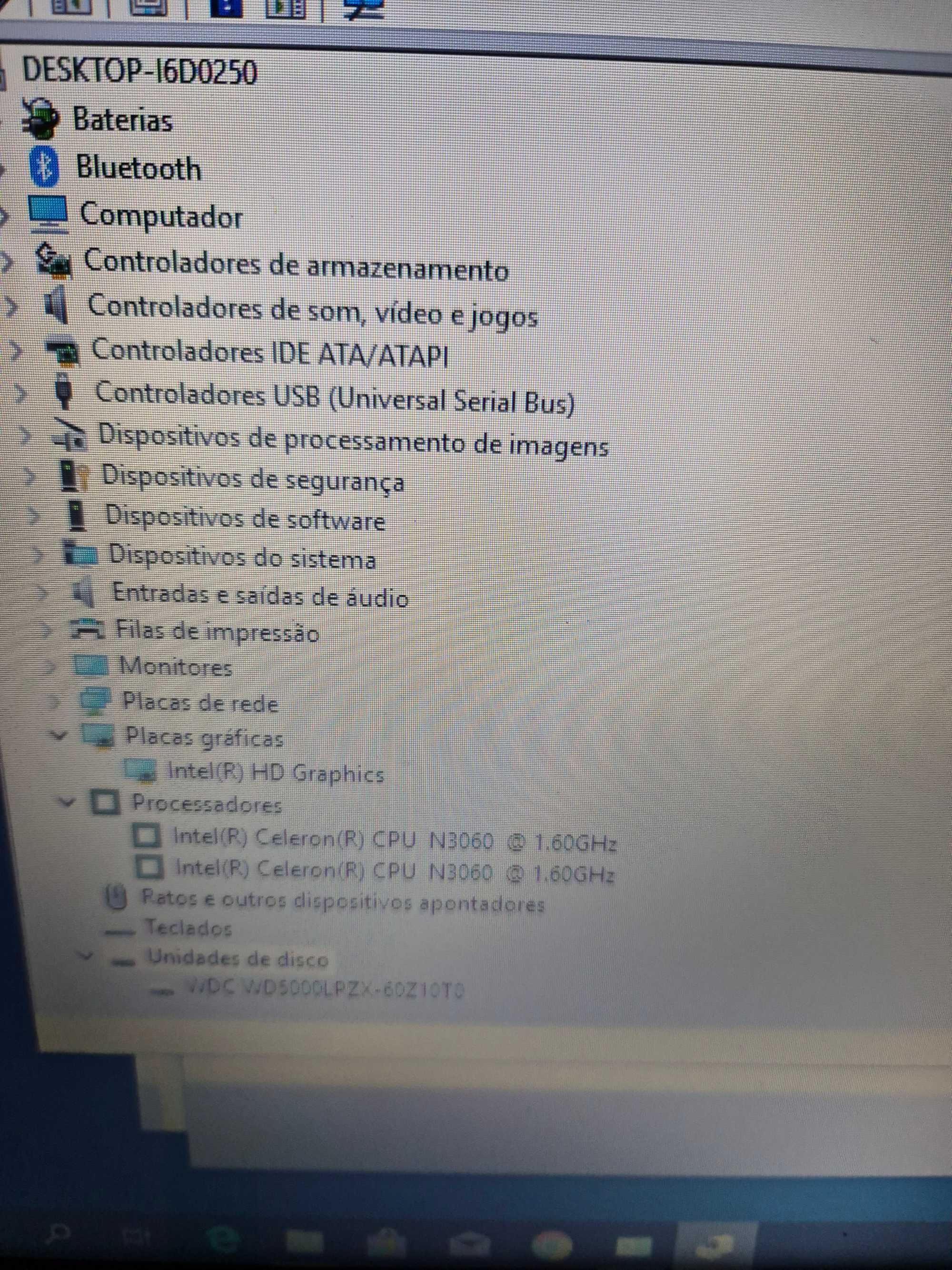 lenovo 110-15IBR processador N3060, a funcionar sem anomalia