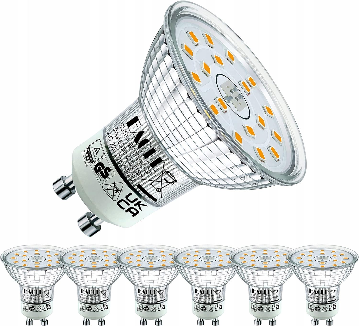 6X Żarówka Gu10 Led 5W 515Lm 240V Ciepły Biały 2700K