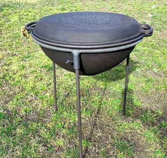 Казан узбецький чавуний /чугун WOK 12л, 8л, 18 з кришкою - сковородою