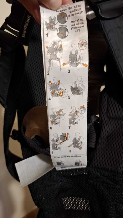 Marsúpio/Porta-Bebés BabyBjörn One Air Black