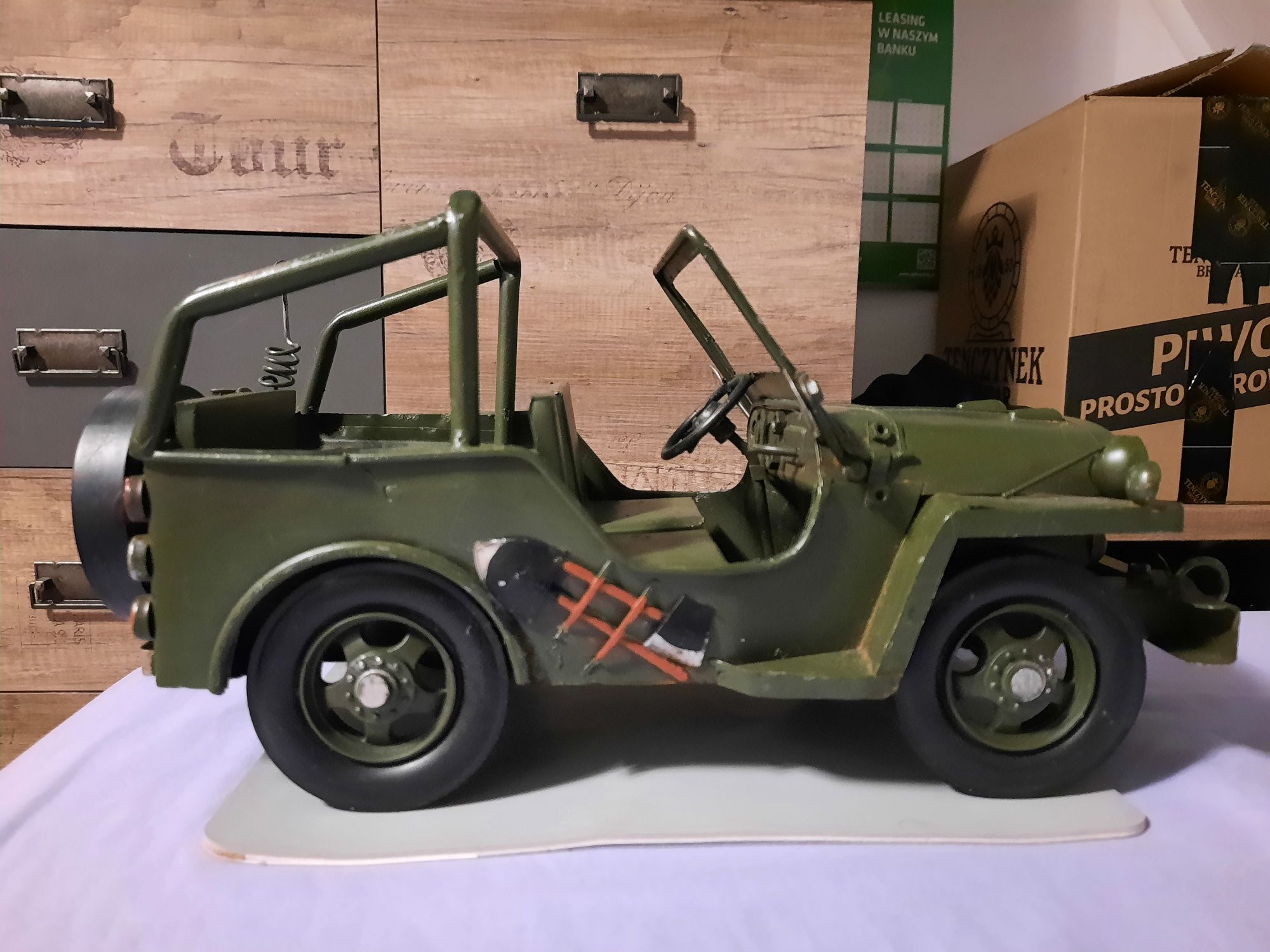 Jeep Kolekcjonerski Willys U.S. Army - Metalowy