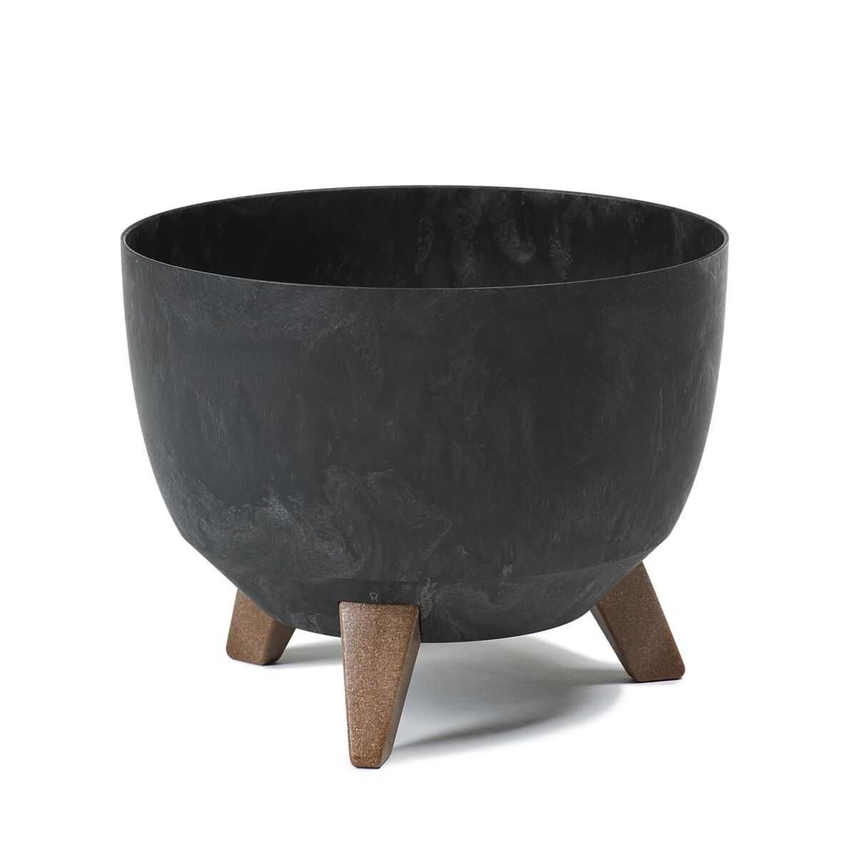DONICZKA MISA ROMA 24+29+40cm Donica na nóżkach CZARNY- zestaw 3 szt