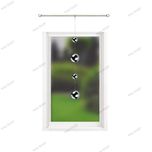 Kule lustrzane srebrne 6 i 10 cm girlanda do okna