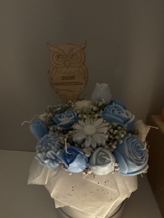 Dzień Nauczyciela Flowerbox ze świec sojowych