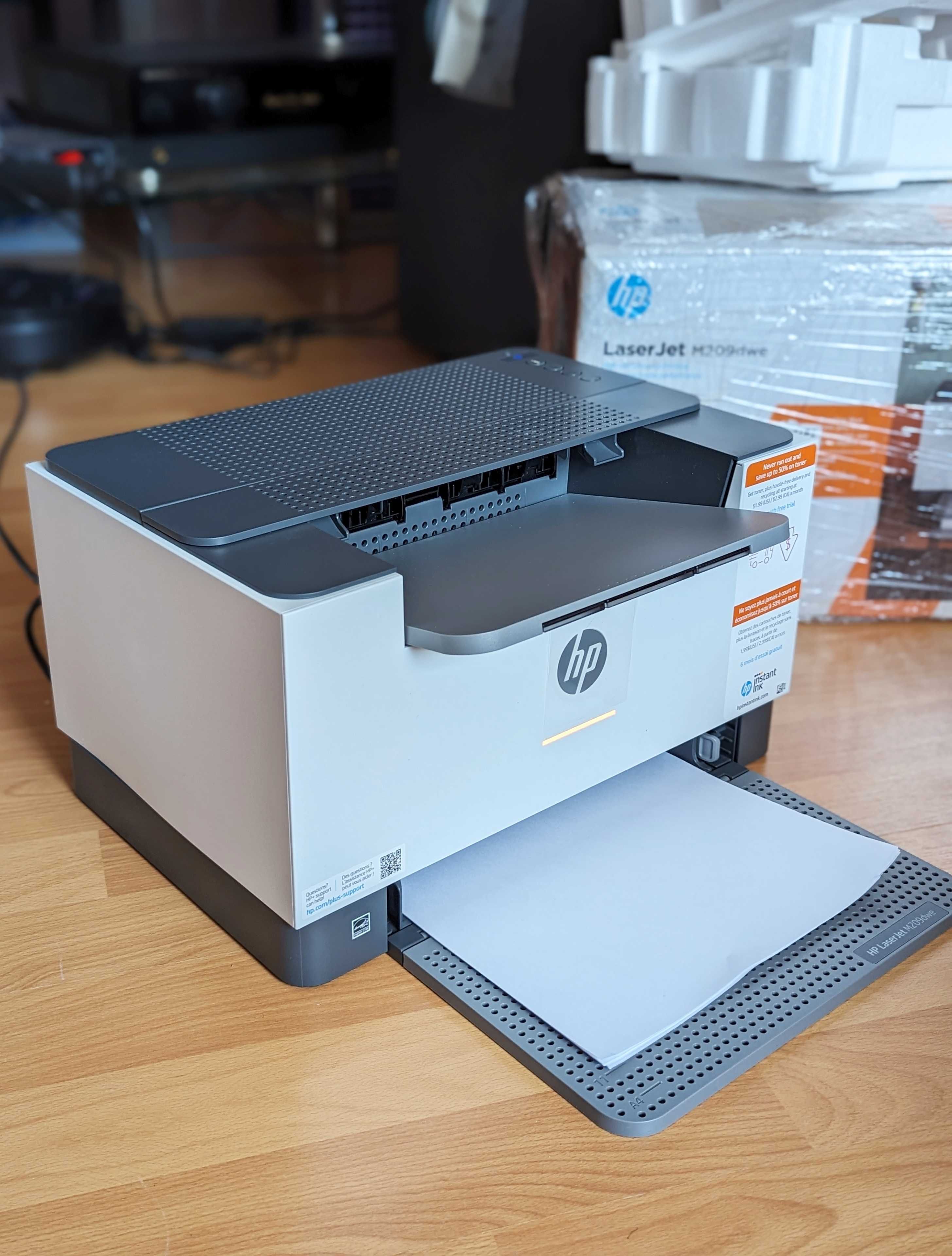 Принтер лазерний HP LaserJet m209dwe (100% рівень тонеру) Wi-Fi