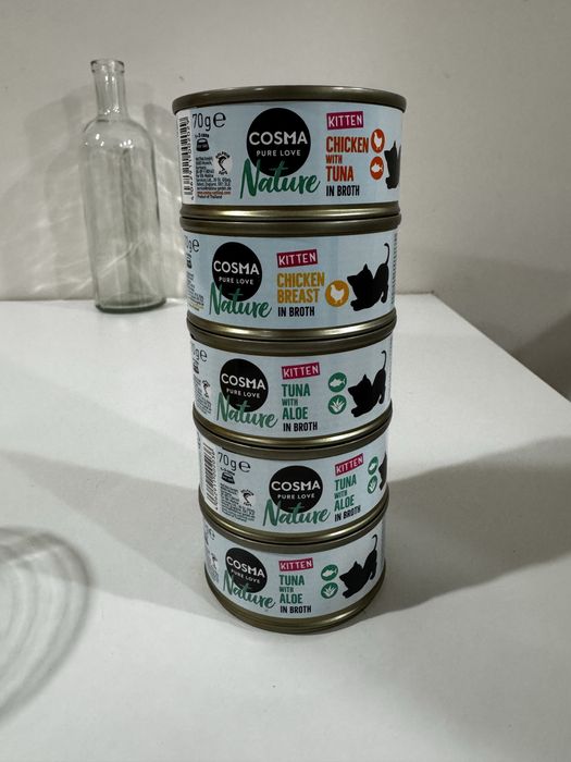 Cosma Nature Kitten – mokra karma dla kociąt, 4x70 g