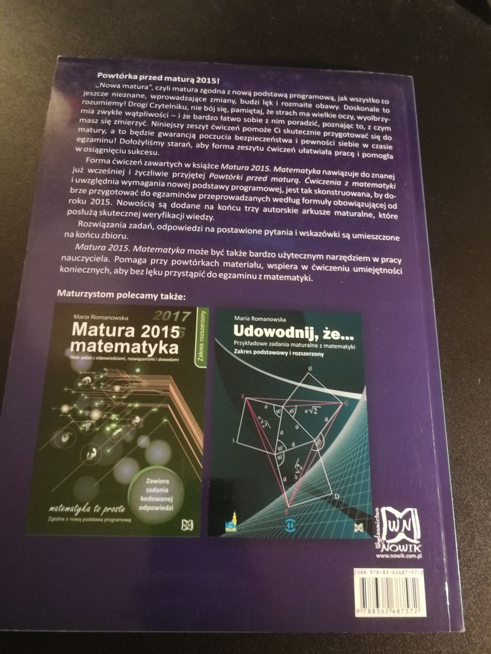 Matura 2015 Matematyka Ćwiczenia Romanowska