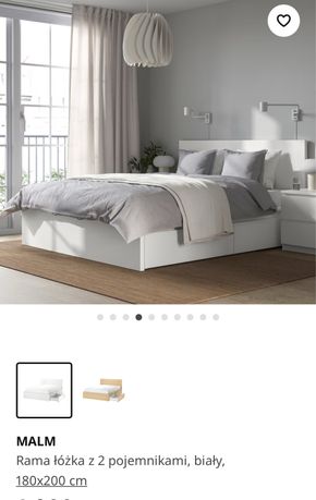 Ikea Łóżko Malm 180/200