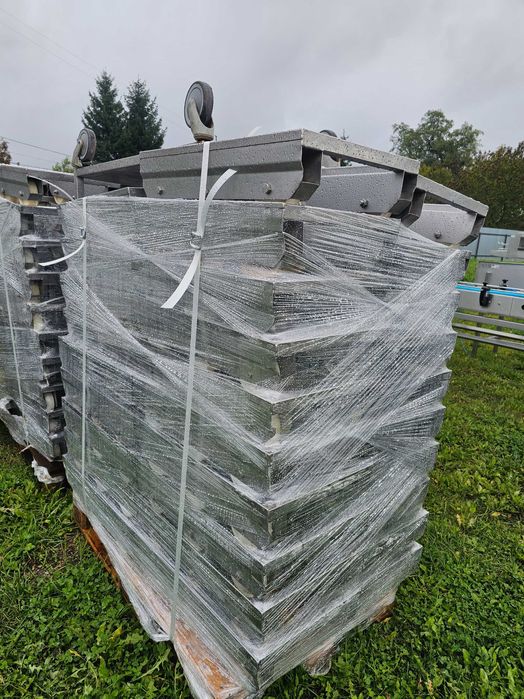 Wózek nierdzewny transportowy pod pojemniki E2,  78szt