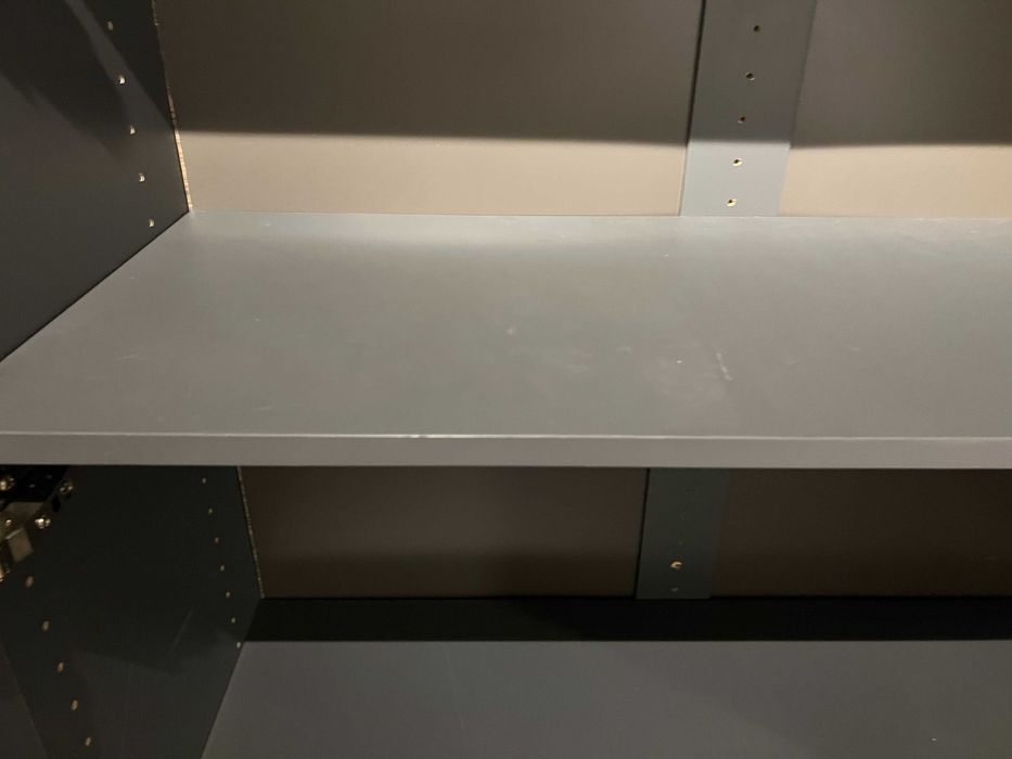 Regał szeroki VOX Lori grafit z ażurowymi frontami