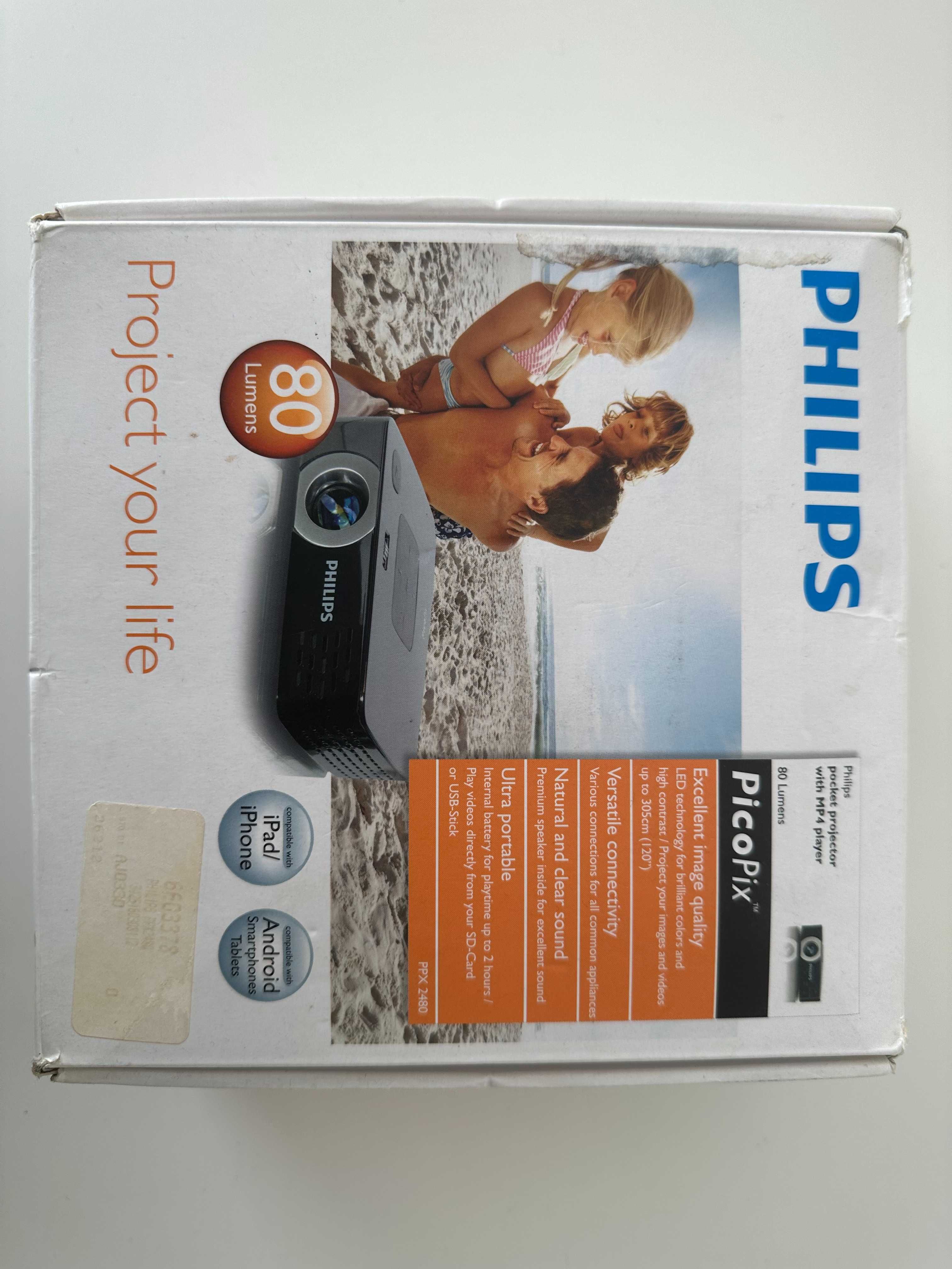 Philips Pocket Projector with mp4 player / Projector de bolso Philips